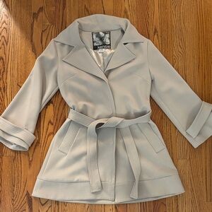 Kensie Women's Light Gray Trench Coat